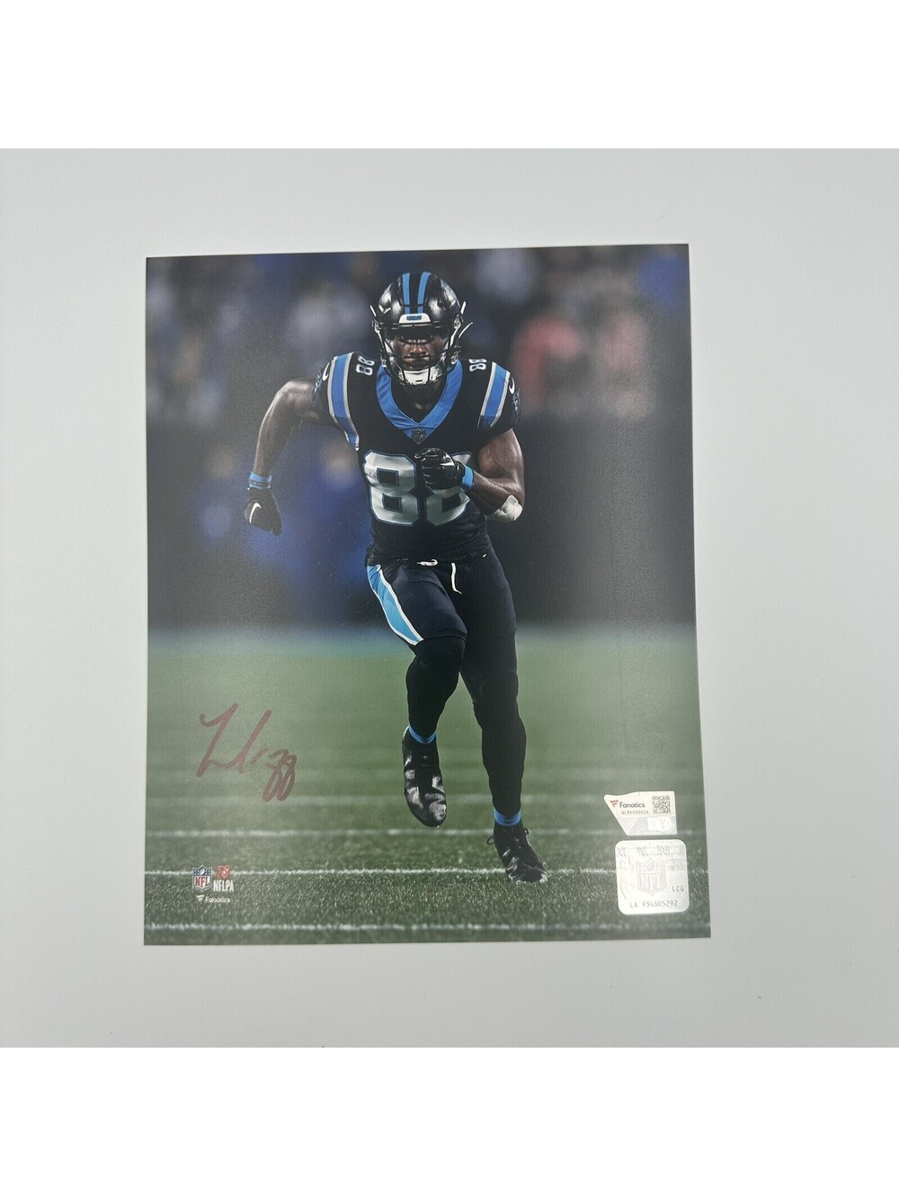 Terrace Marshall Jr. Signed Carolina Panthers 8x10 Photo NFL Fanatics COA